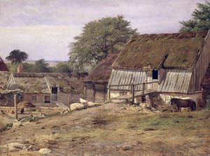 Et gårdshus i Sverige, 1834